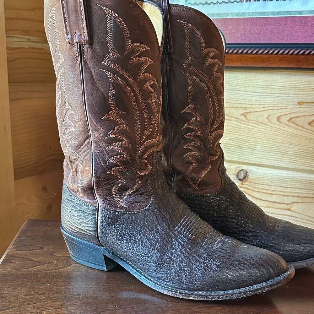 Tony Lama Two-Tone Shark skin boots
